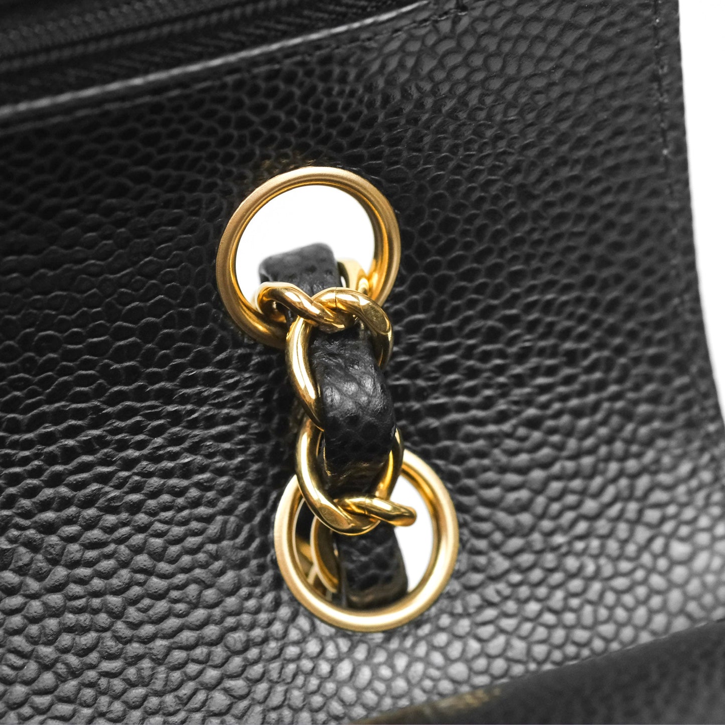 Chanel Small Classic Flap Quilted Black Caviar Gold Hardware