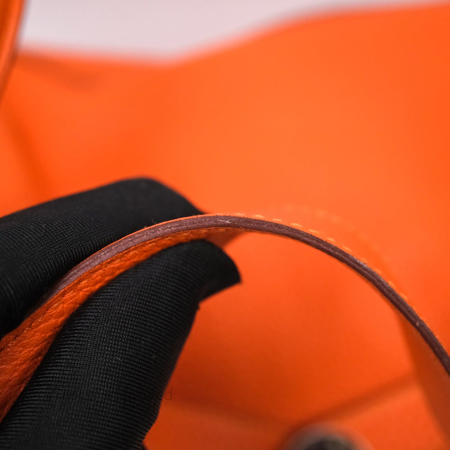 Hermès Lindy 30 Orange 93 Clemence Palladium Hardware