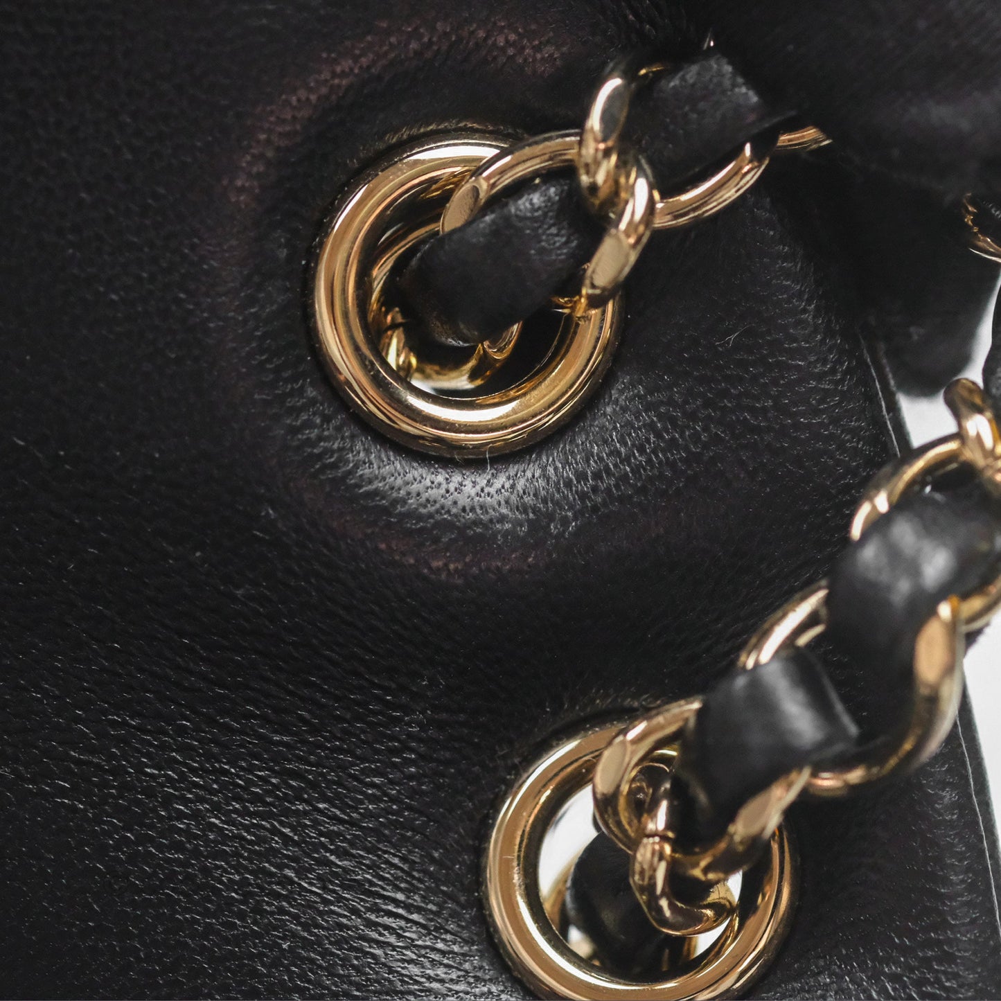 Chanel Quilted Small Duma Drawstring Backpack Black Lambskin