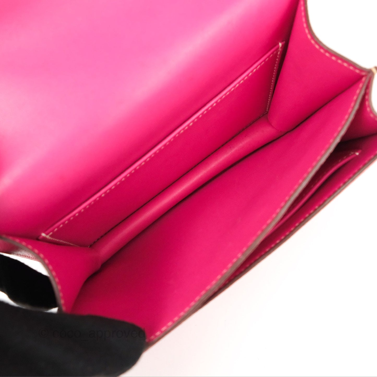 Hermès Constance Mini 18cm Rose Tyrien Epsom Palladium Hardware
