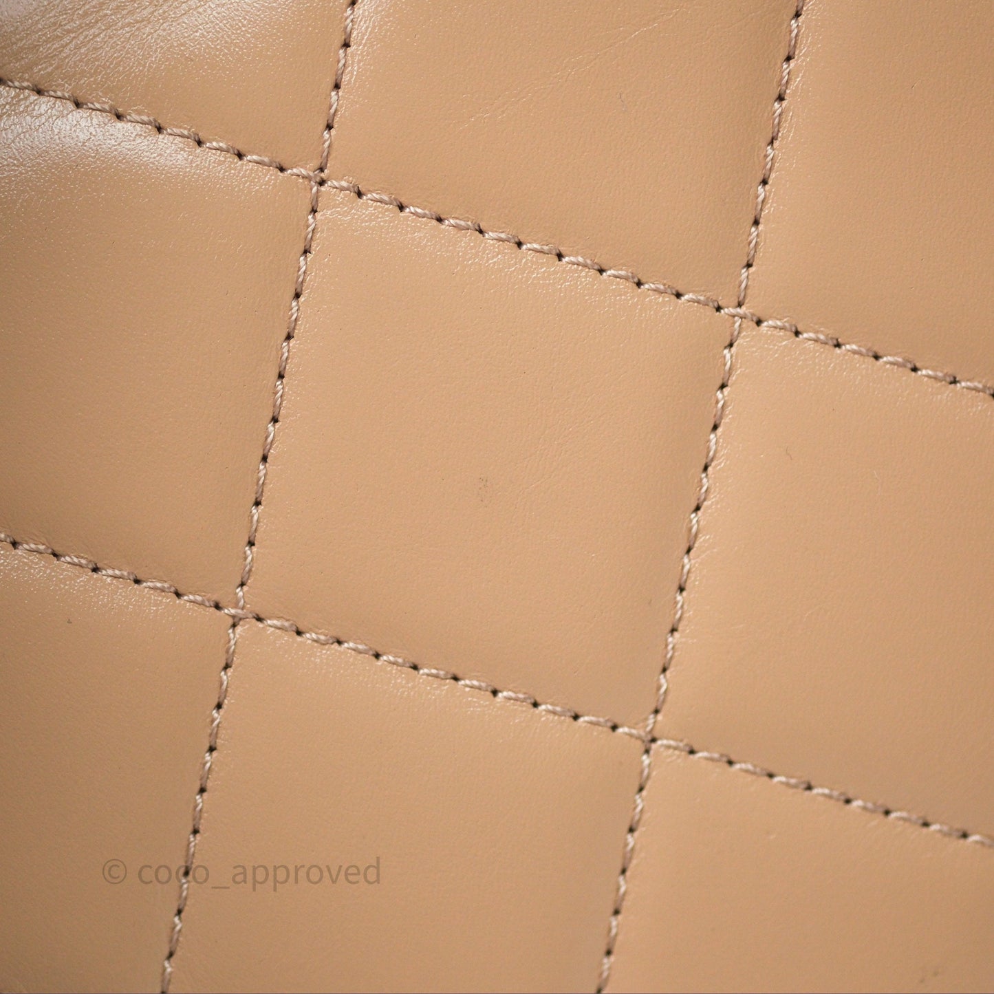 Chanel Quilted Mini Perfect Fit Adjustable Beige Calfskin Gold Hardware