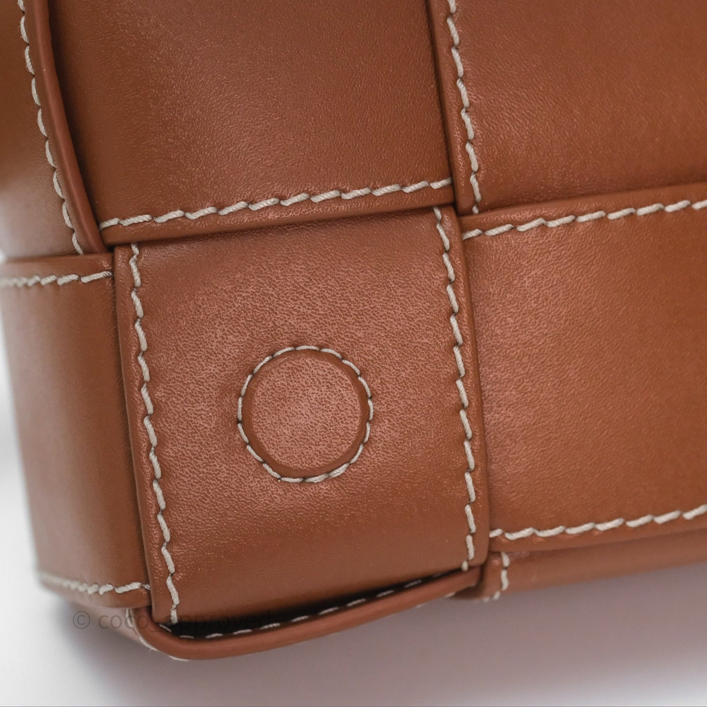 Bottega Veneta Cassette Belt Bag Intreccio Calfskin Wood/ Natural