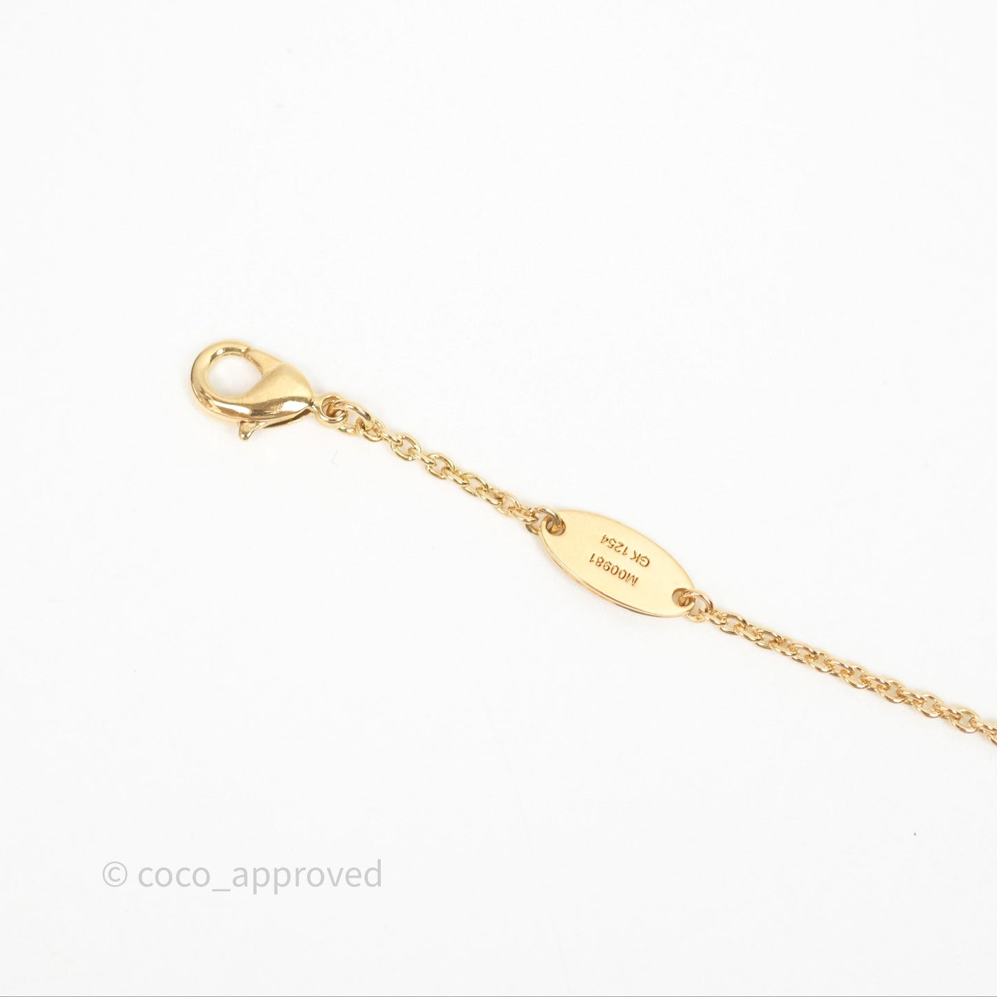 Louis Vuitton Floragram Necklace Pearls Gold Tone