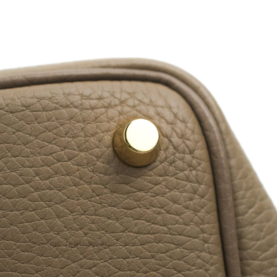 Hermès Picotin Lock 18 Etoupe Clemence Gold Hardware