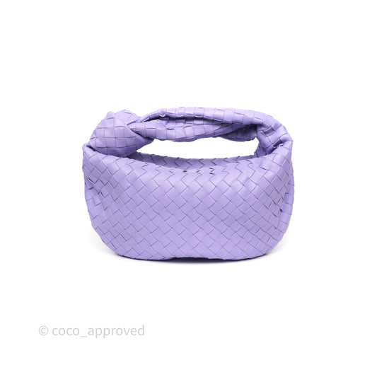 Bottega Veneta Teen Jodie Purple Intrecciato Lambskin