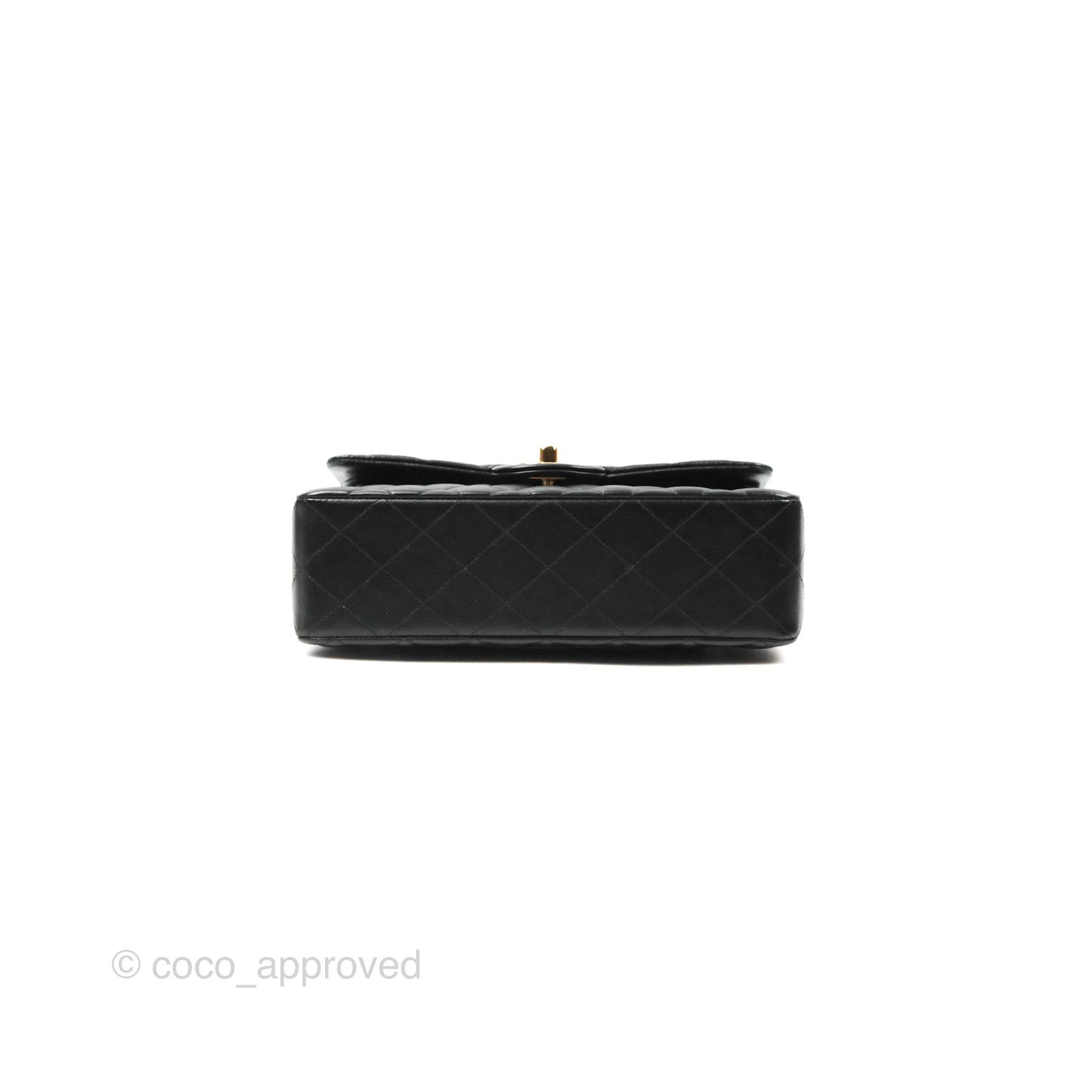 Chanel Small Classic Quilted Flap Black Lambskin Gold Hardware