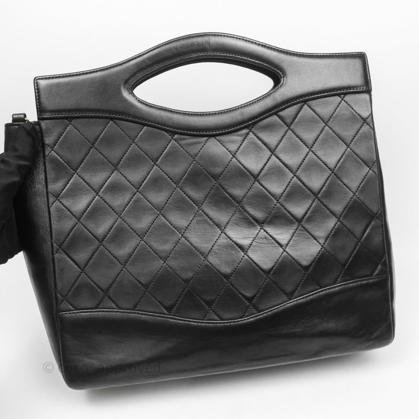 Chanel Vintage 31 Small Bag Black Lambskin 24K Gold Hardware