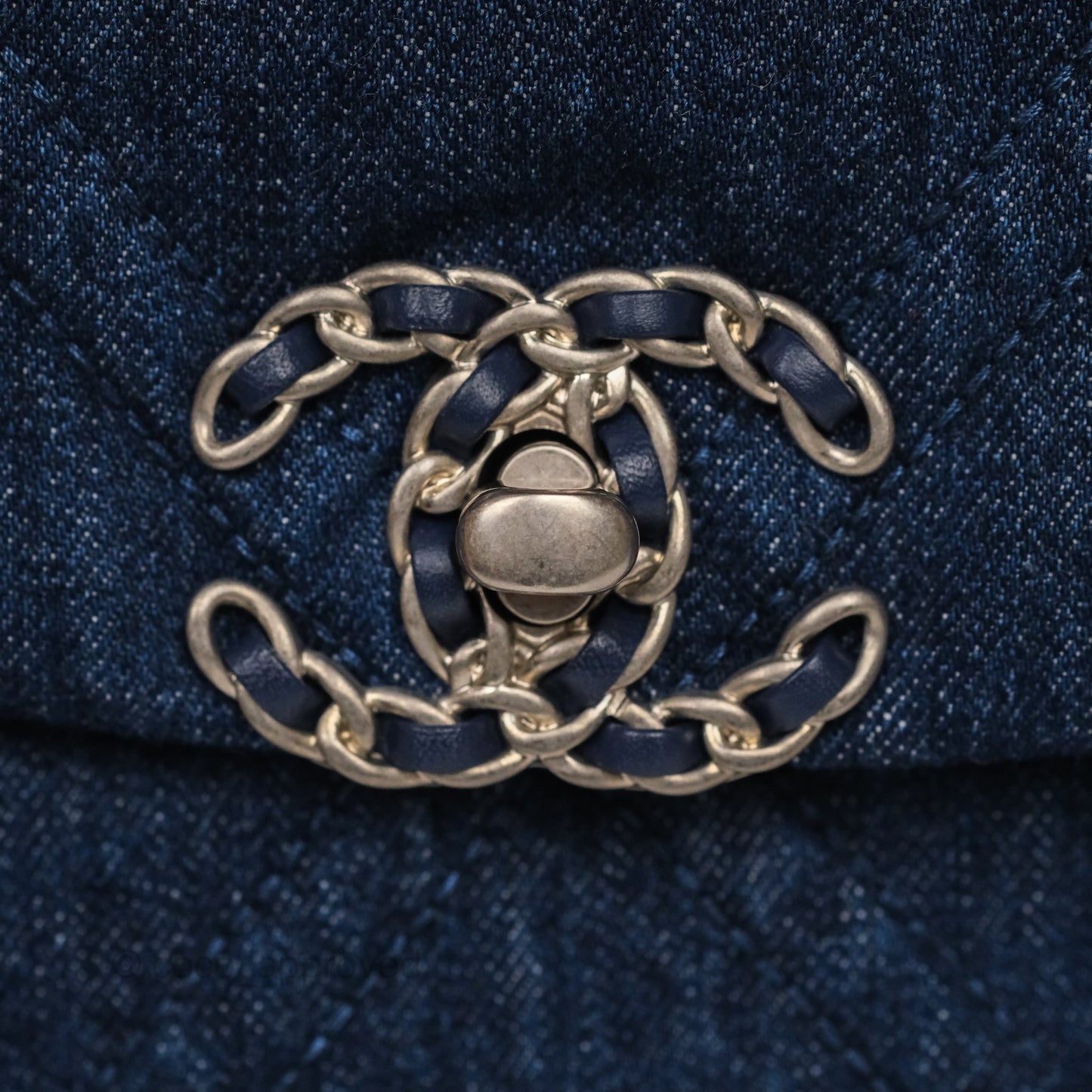 Chanel 19 Small Denim Mixed Hardware 22P