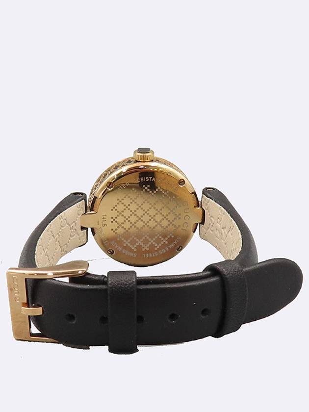 Luxury Gucci Trending 2025 Luxury Gucci Trending 2025 404233 141 5 Diamantissima 27MM Round Gold Ladies Leather Band Watch