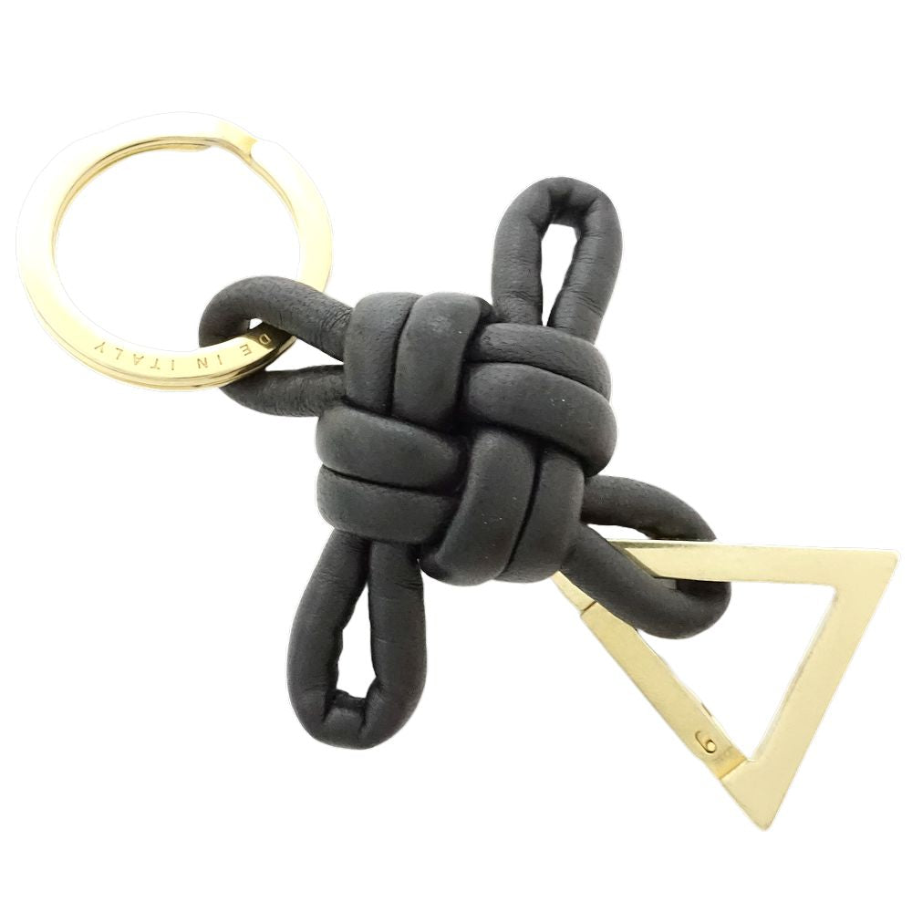 Luxury Bottega Veneta Leather Triangle Keyring