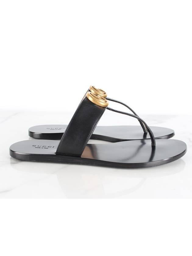 Luxury Gucci Trending 2025 Marmont leather flip flops