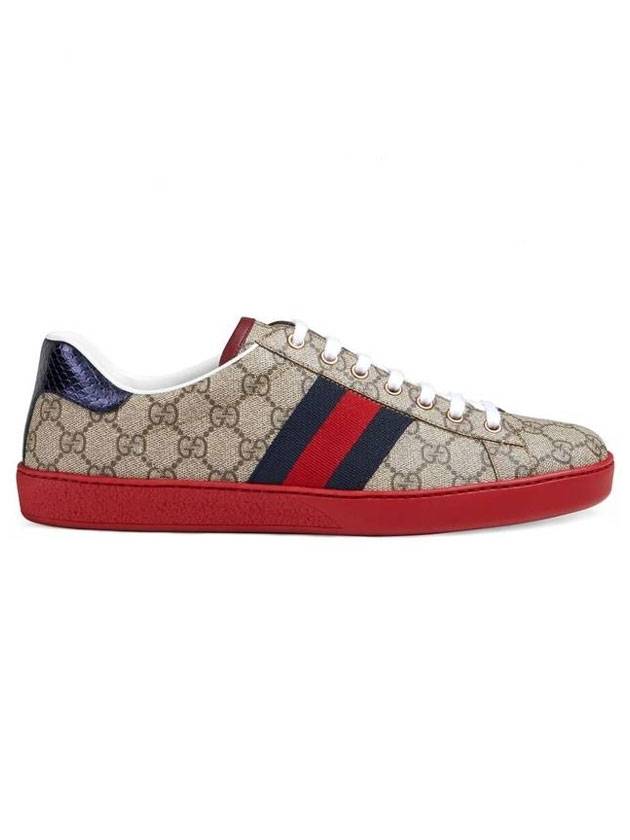 Luxury Gucci Trending 2025 Ace GG Supreme Low Top Sneakers Beige Ebony