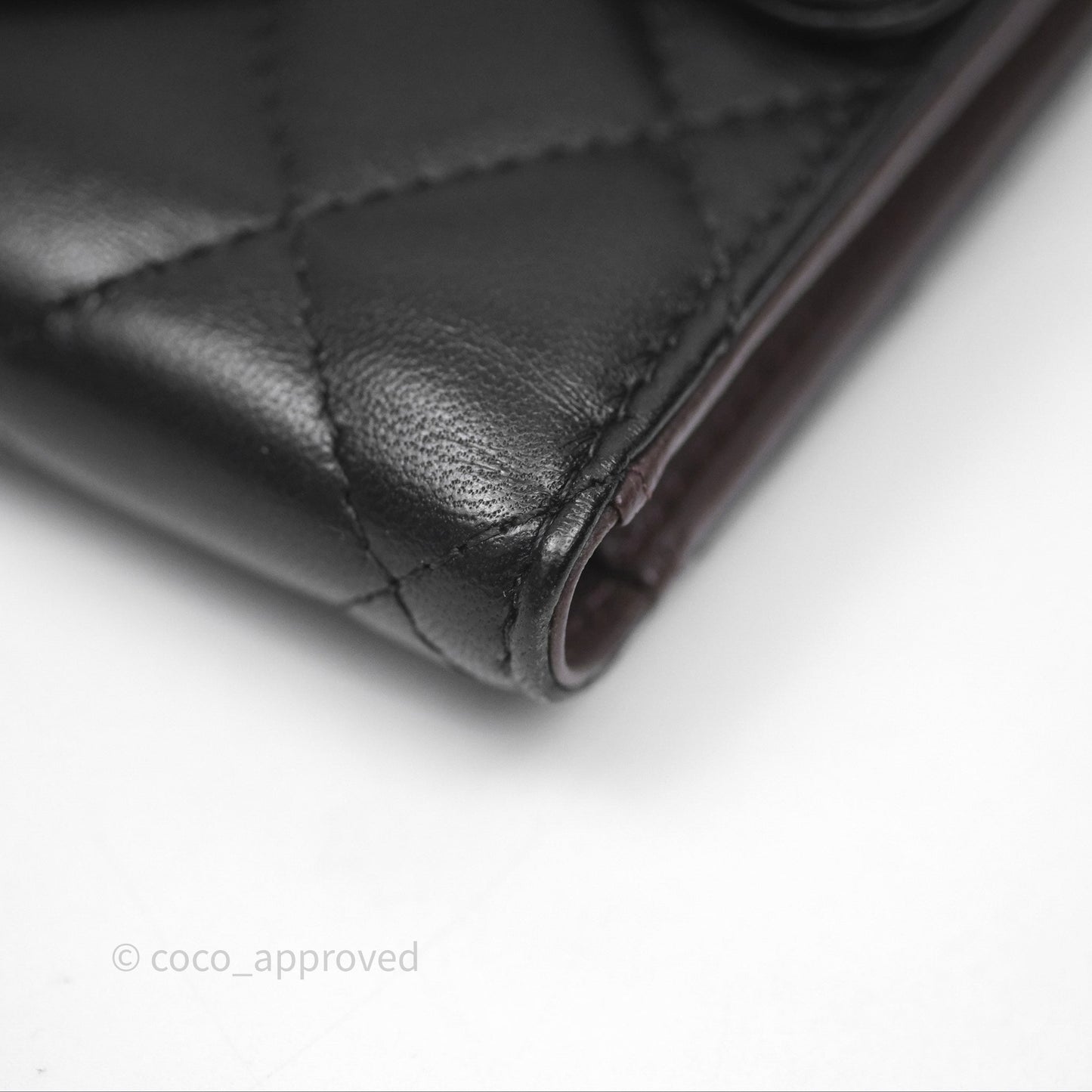 Chanel Classic Short Flap Wallet Black Lambskin Gold Hardware