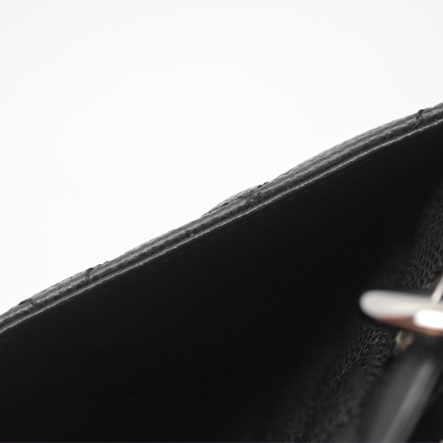 Chanel GST Black Caviar Silver Hardware