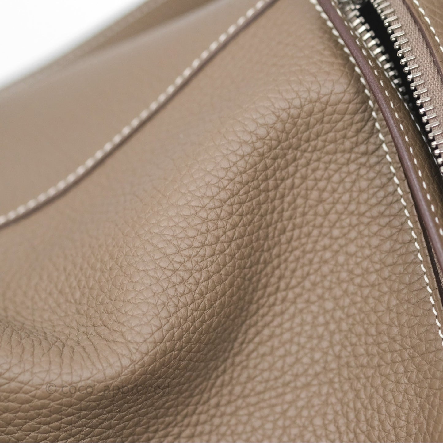 Hermès Lindy 30 Etoupe 18 Clemence Palladium Hardware