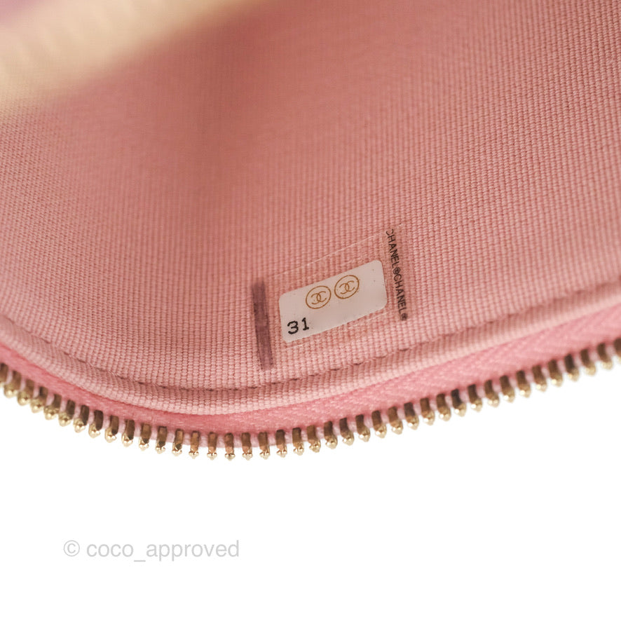 Chanel Vanity with Chain Pink Caviar Gold Hardware