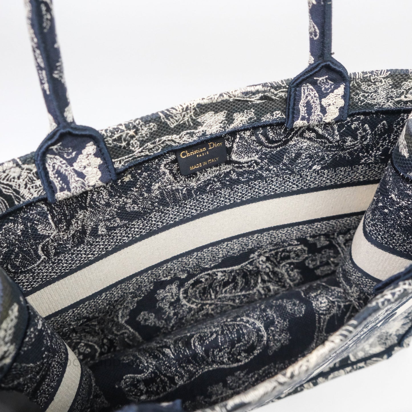 Christian Dior Toile De Jouy Medium Book Tote Canvas