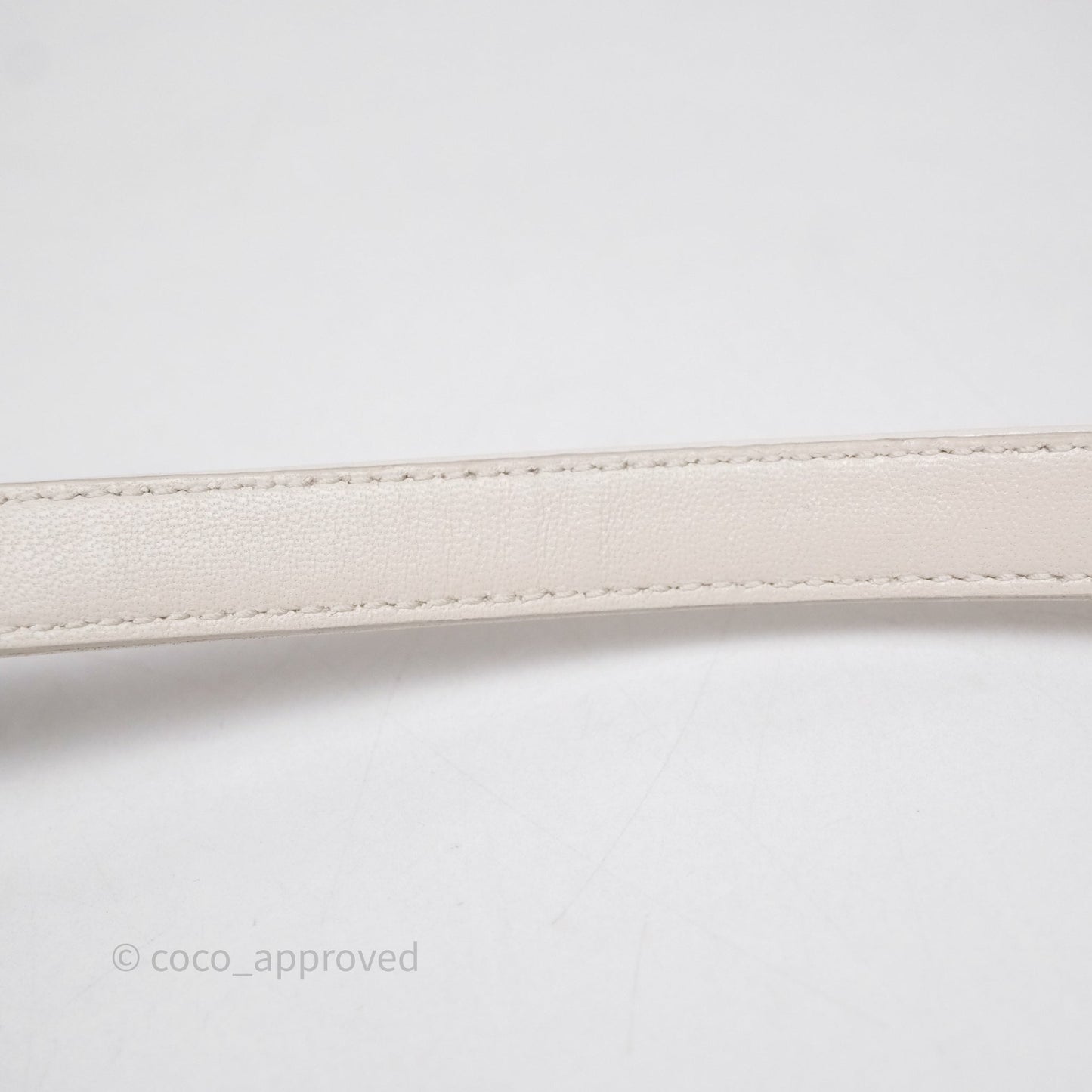 Miu Miu Shearling Vanity Case White Gold Hardware