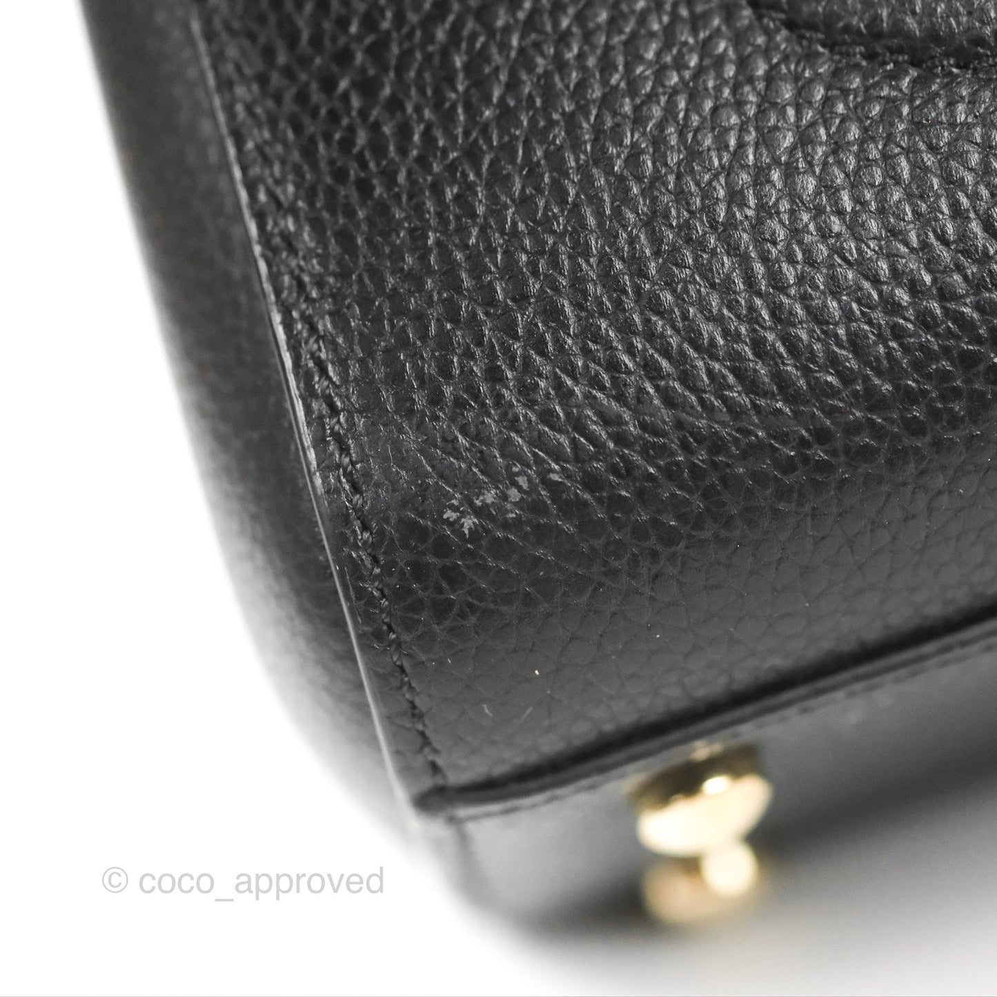 Chanel Mini Neo Executive Shopper Tote Black Grained Calfskin Gold Hardware