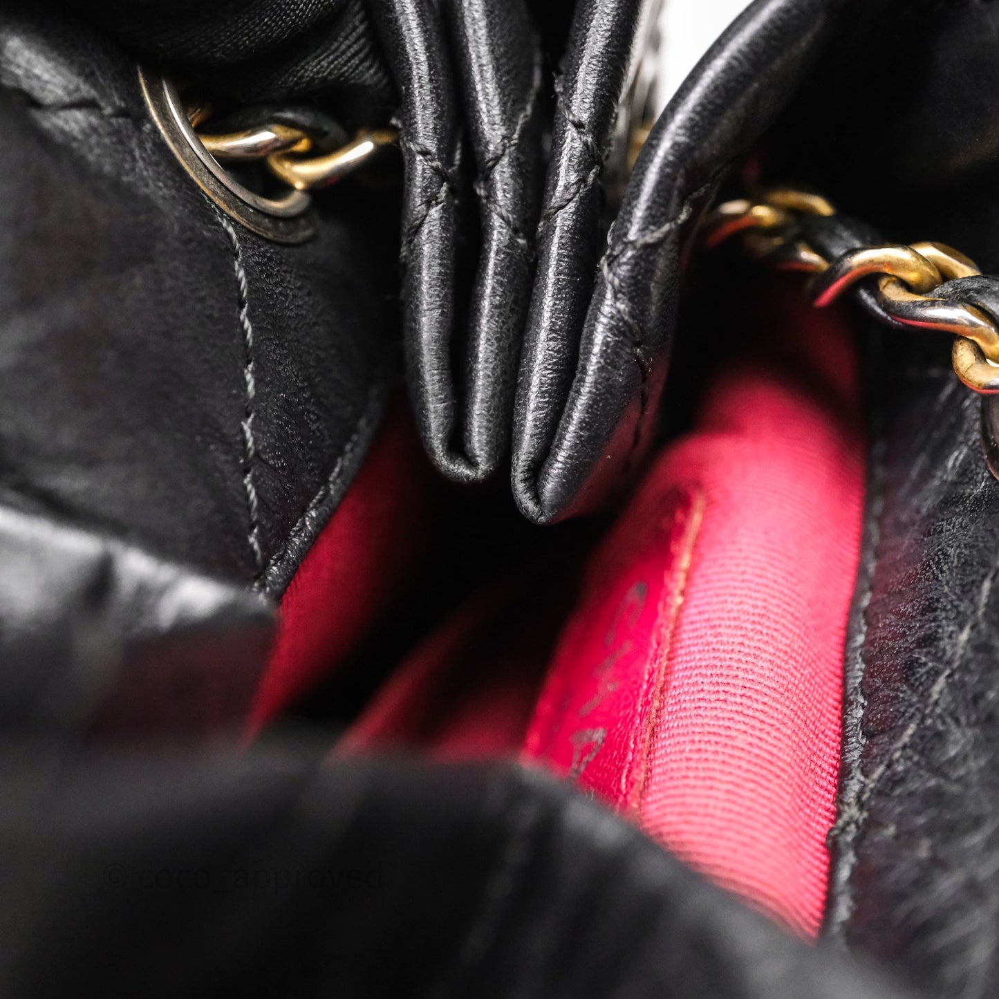 Chanel Small Gabrielle Backpack Black Aged Calfskin