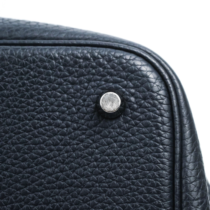 Hermès Picotin 22 Bleu Nuit 2Z Clemence Palladium Hardware