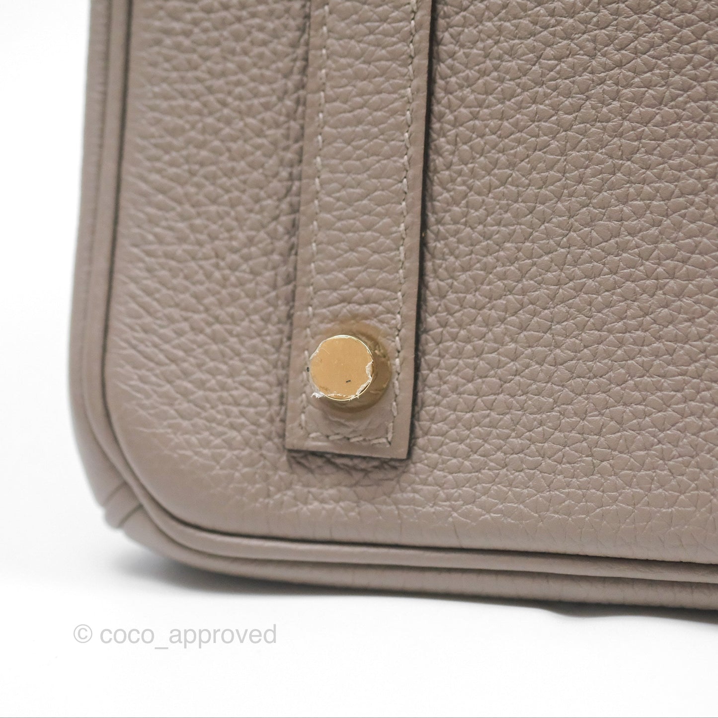 Hermès Birkin 30 Retourne Gris Asphalt M8 Togo Gold Hardware