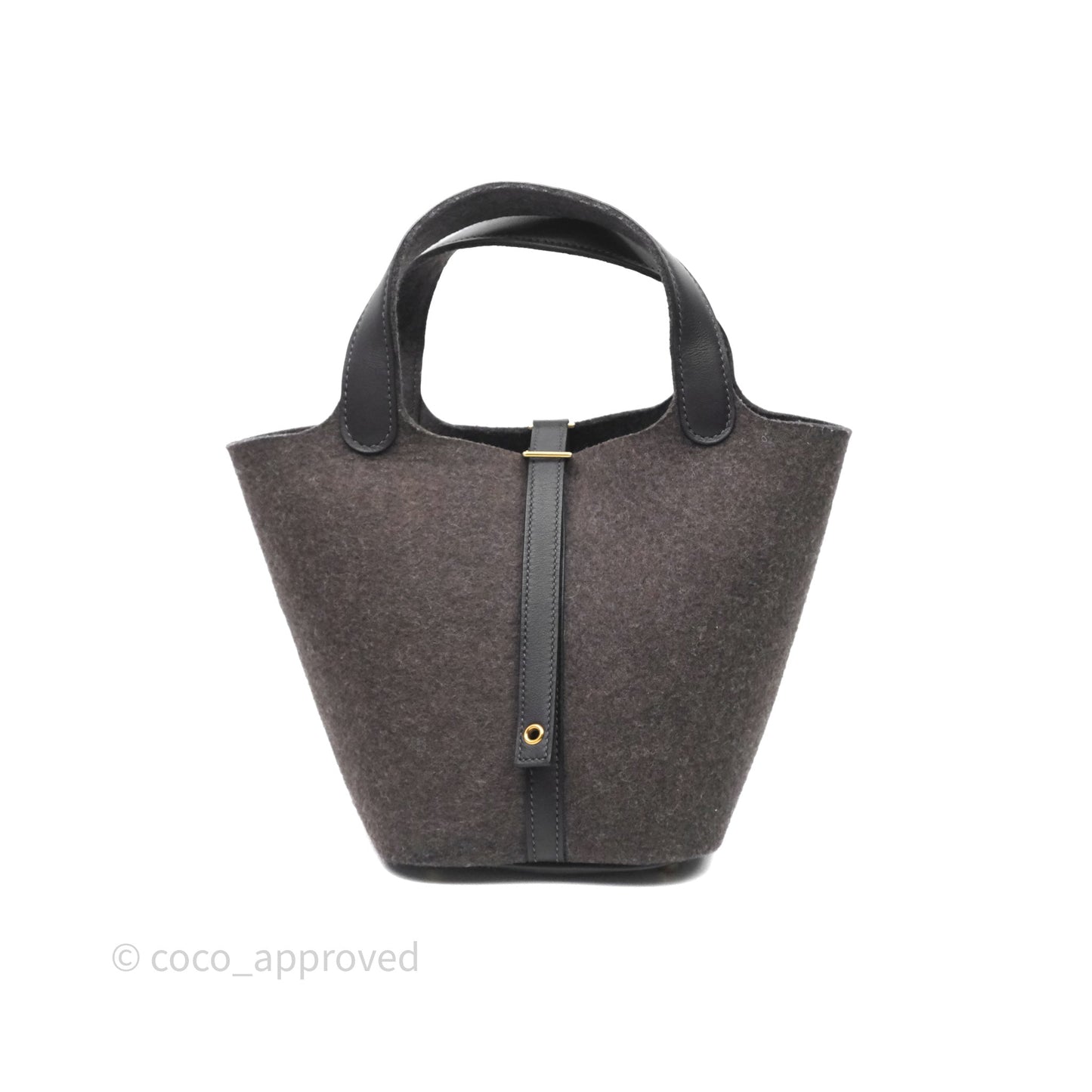 Hermès Picotin 18 Ebene 46 Wool Feutre Swift Gold Hardware