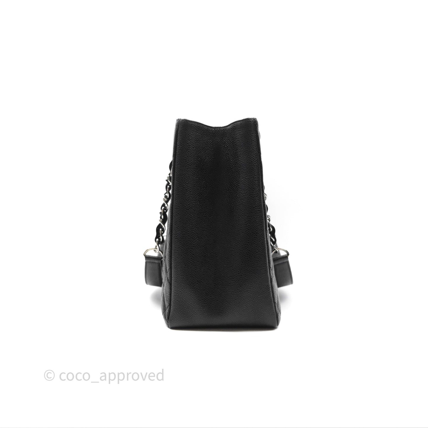 Chanel GST Black Caviar Silver Hardware