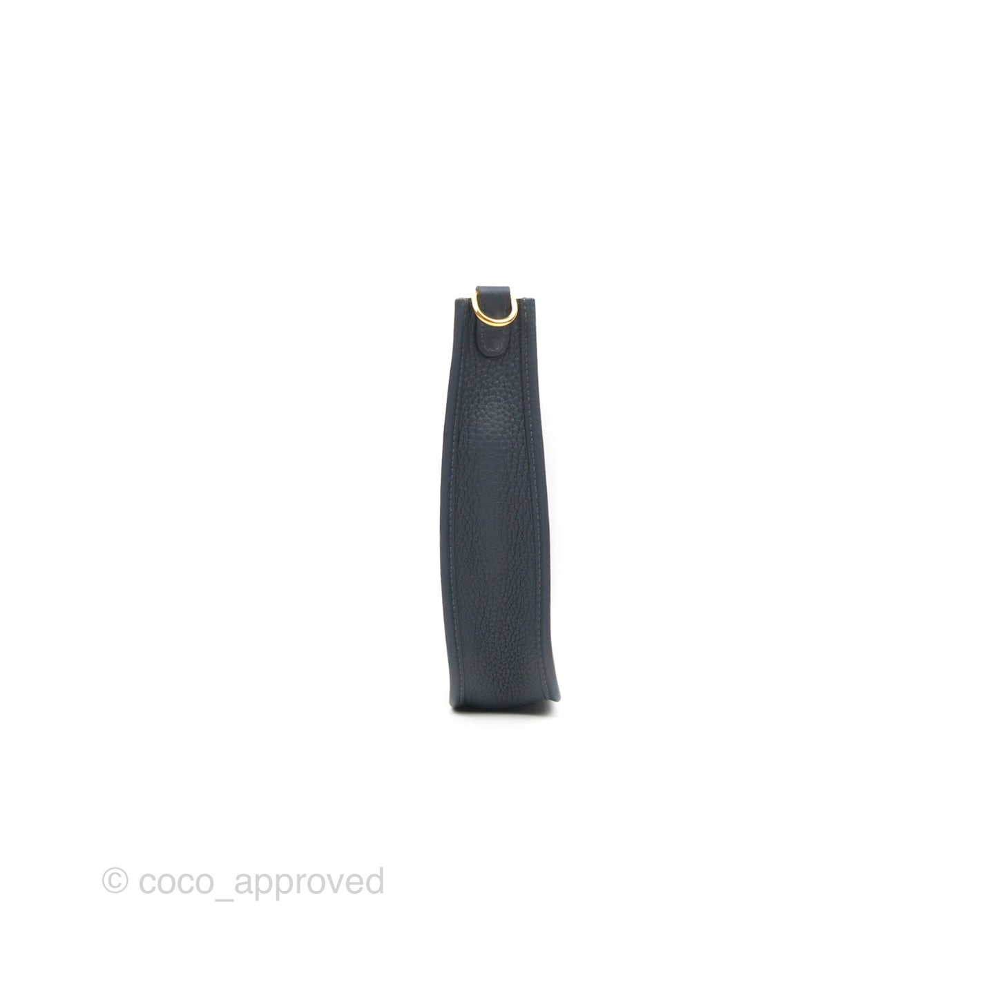 Hermès Mini Evelyne 16 Bleu Nuit 2Z/ Blue Saphir 73 Clemence Gold Hardware