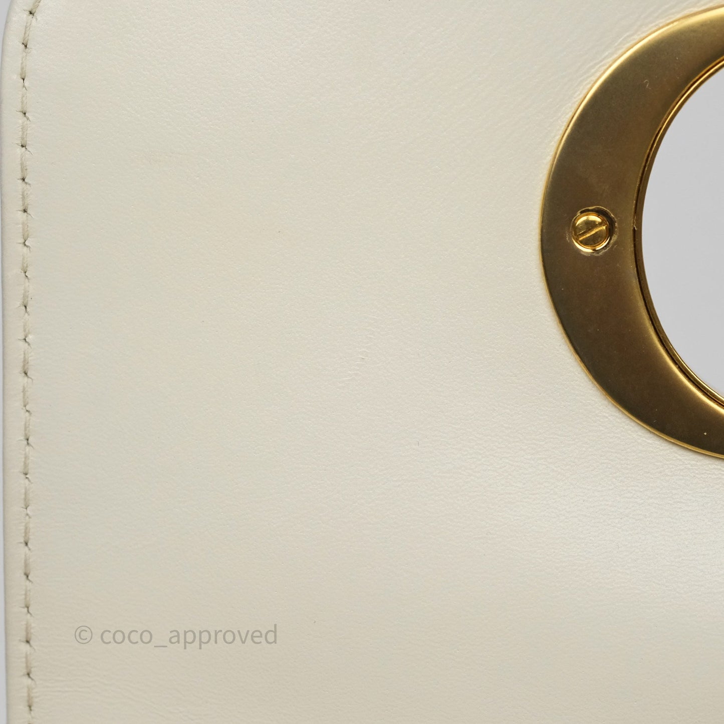 Dior Small Caro Bag Latte Supple Cannage Calfskin