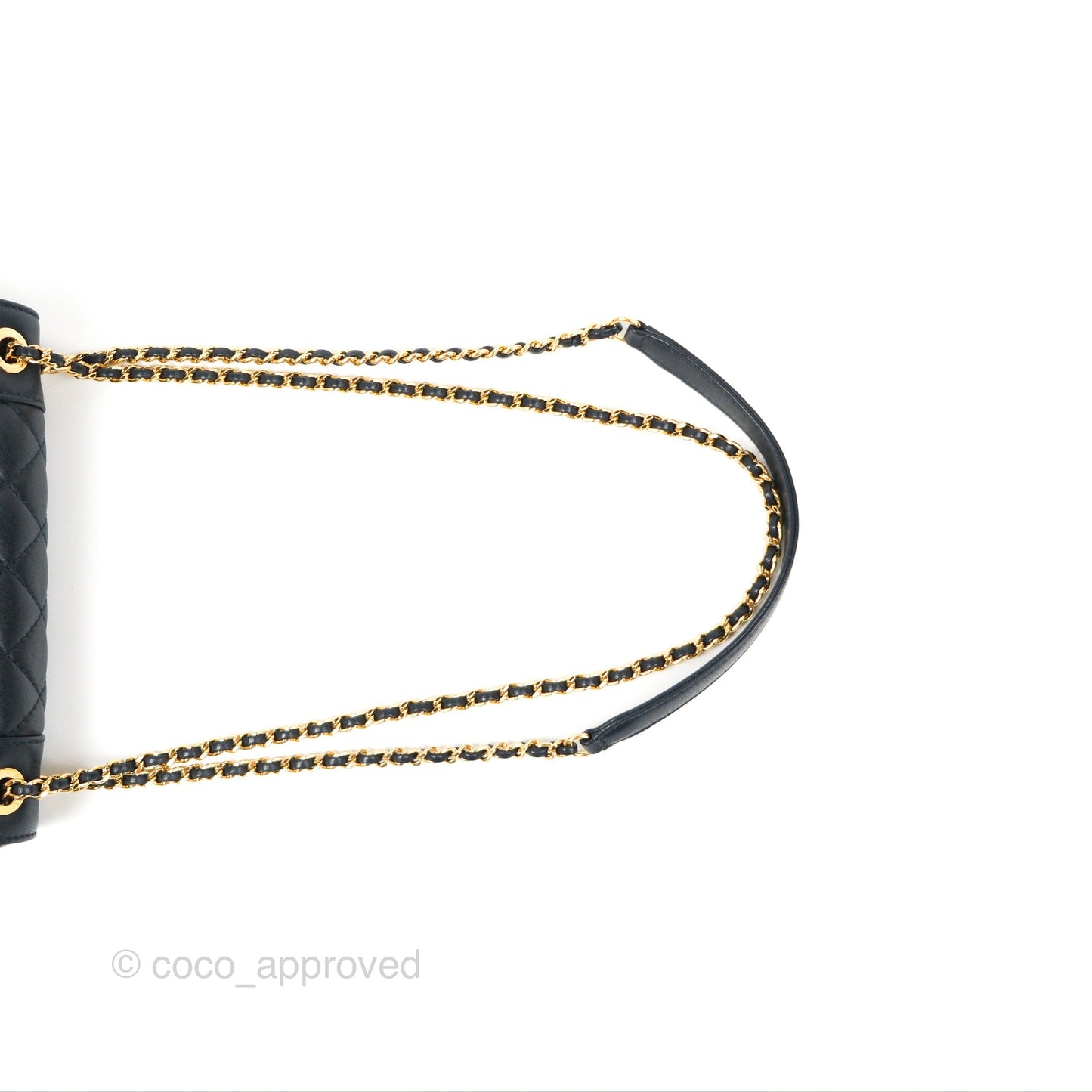 Chanel Small Vintage Mademoiselle Flap Navy Sheepskin Gold Hardware