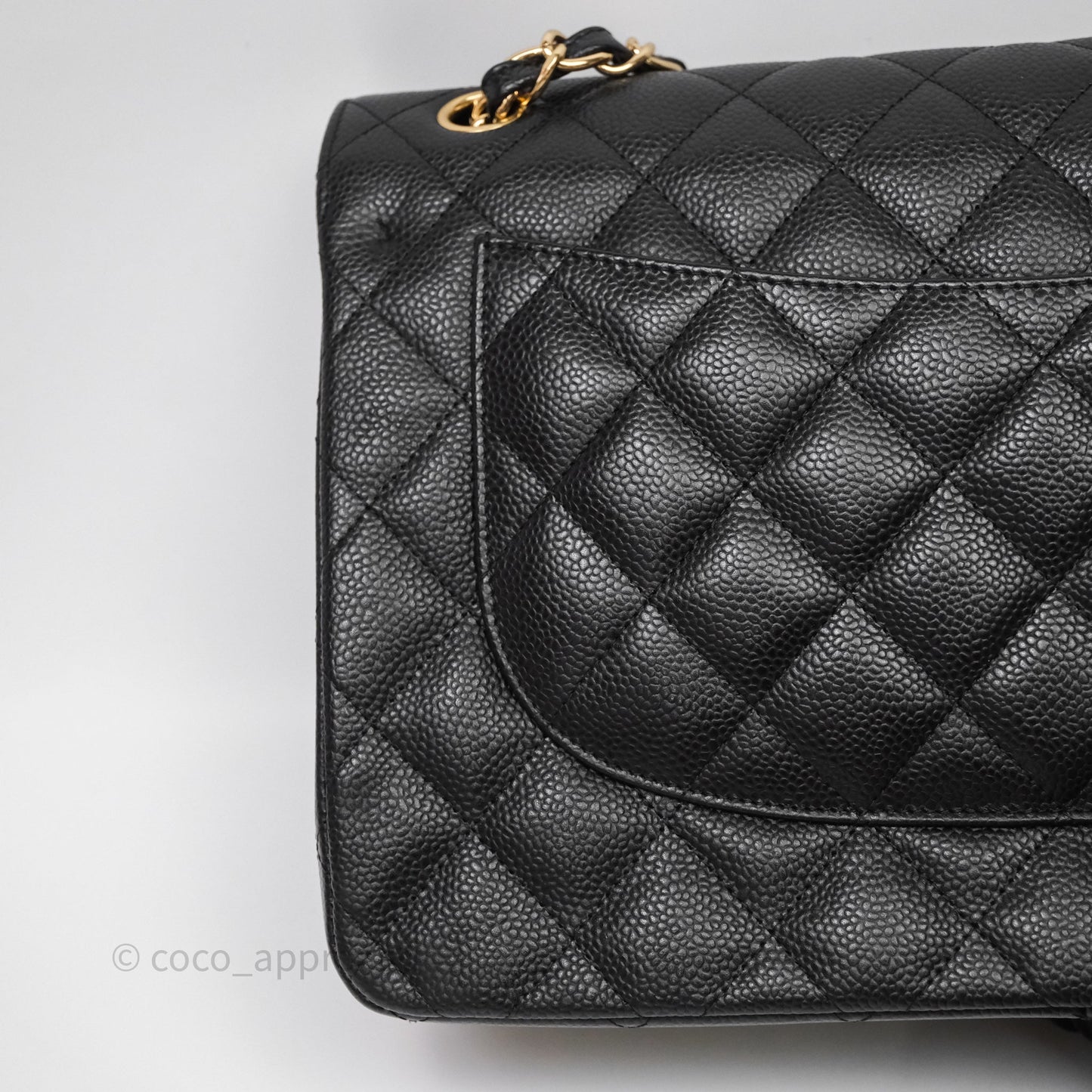 Chanel Jumbo Double Flap Black Caviar Gold Hardware⁣⁣