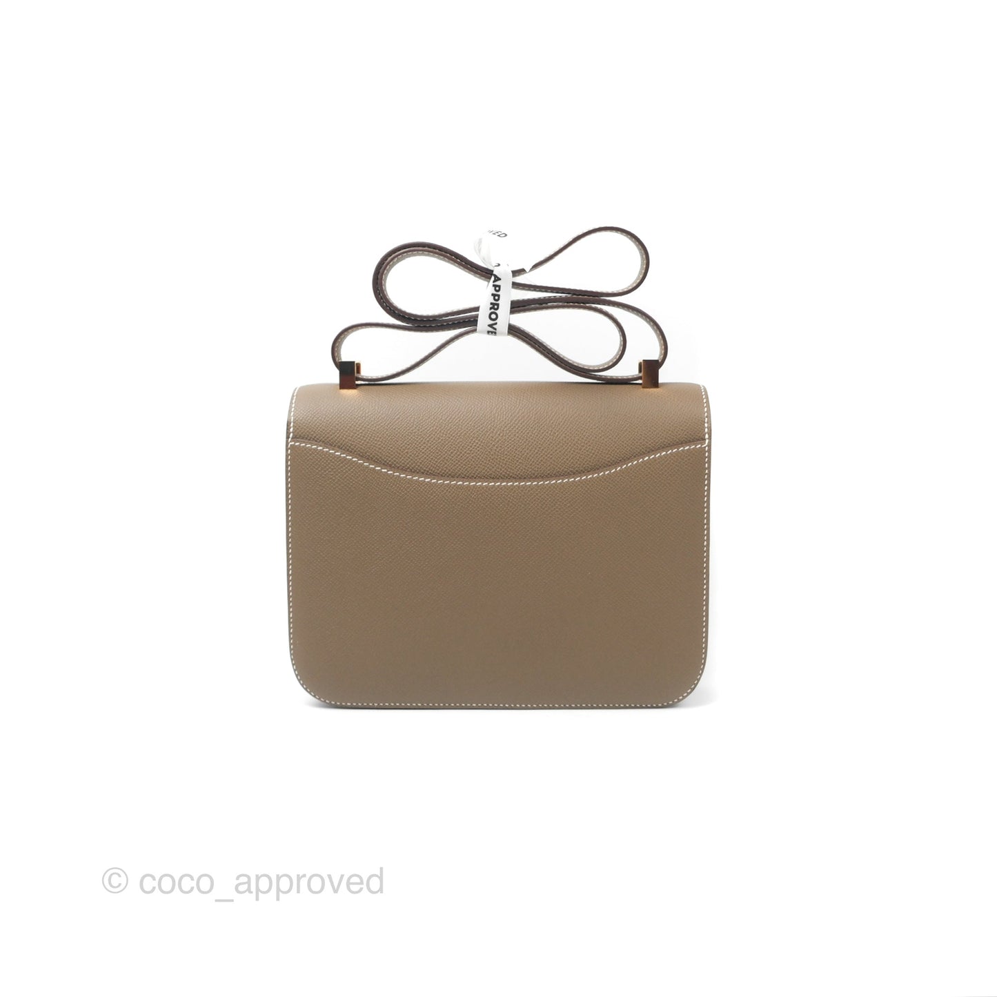Hermès Constance 24 Mirror Etoupe 18 Epsom Rose Gold Hardware