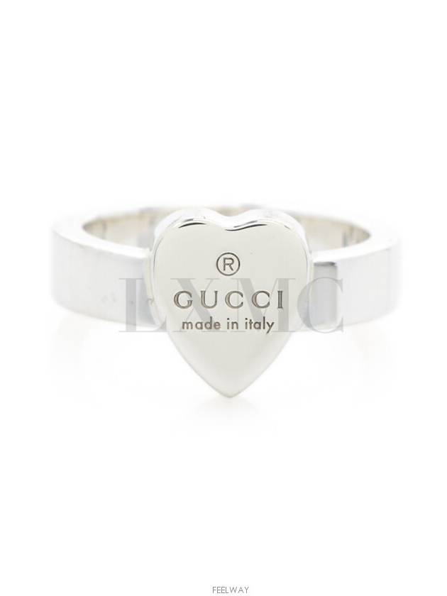 Luxury Gucci Trending 2025 Trademark Silver Heart Ring No 8 223867