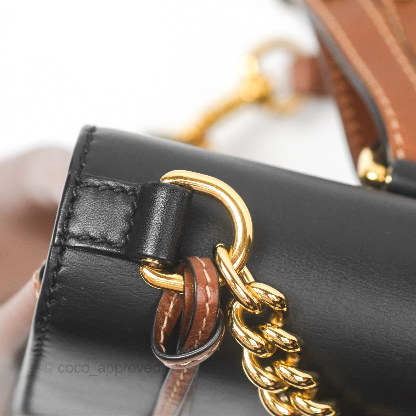 Gucci Mini Padlock Backpack GG Coated Canvas Black/Brown Leather