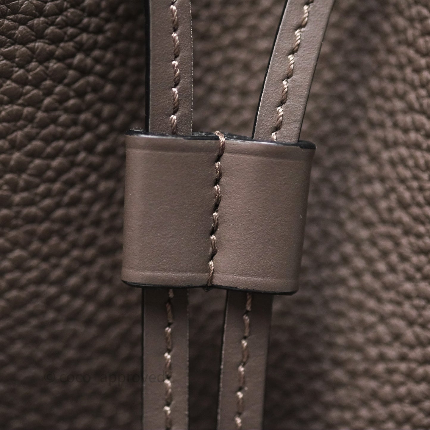 Loewe Small Balloon Bucket Bag Taupe Grained Calfskin