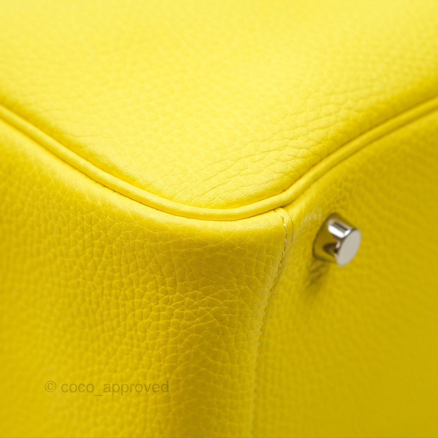 Hermès Lindy 30 Celemence Lime 9R Palladium Hardware