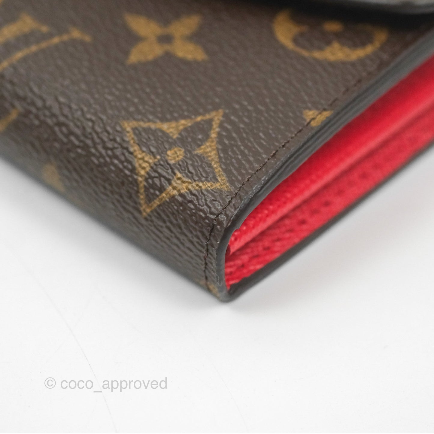 Louis Vuitton Sarah Wallet Coquelicot Red Monogram Canvas