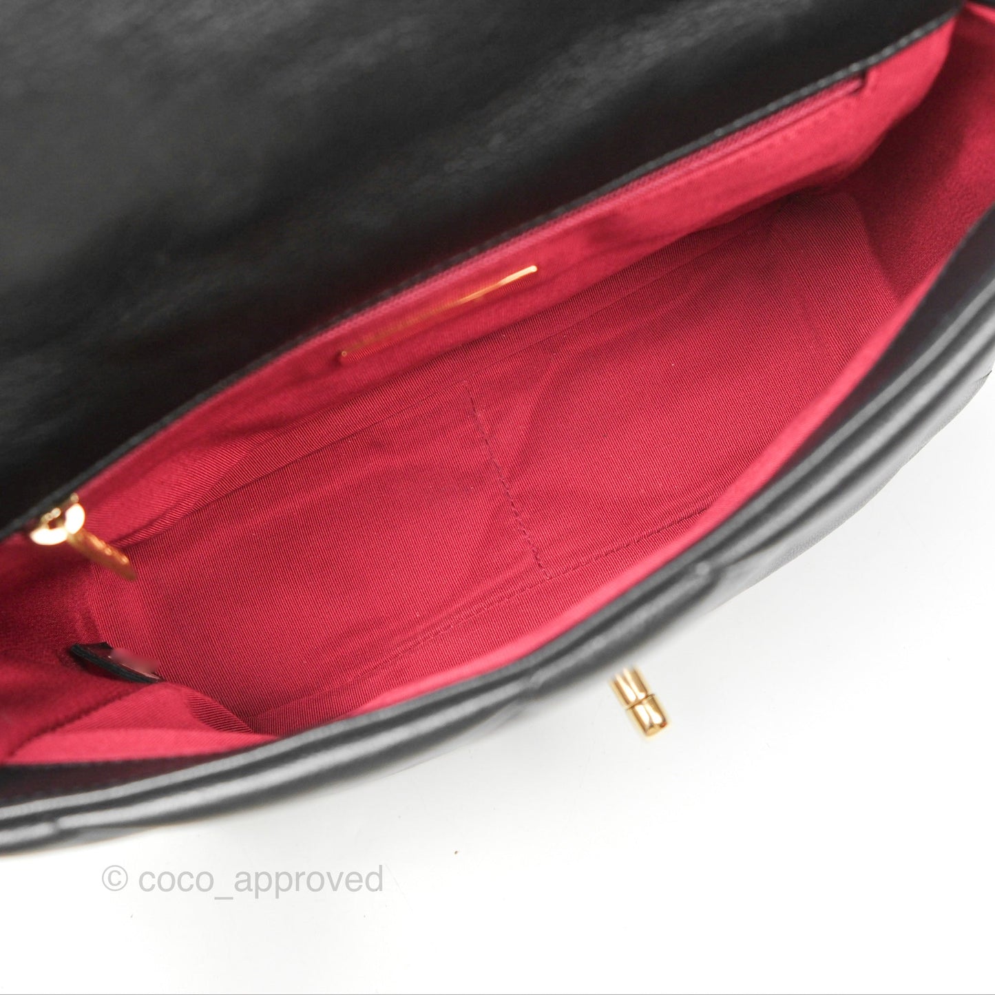 Chanel 19 Small Black Goatskin Mixed Hardware