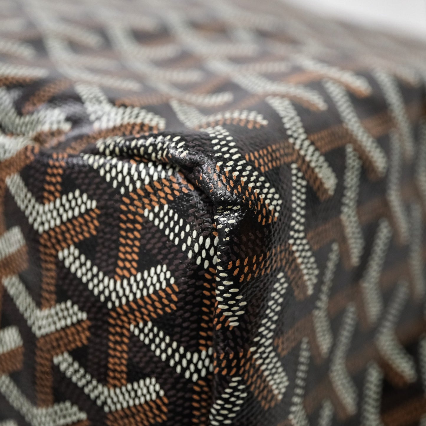 Goyard St Louis Tote GM Tan Black