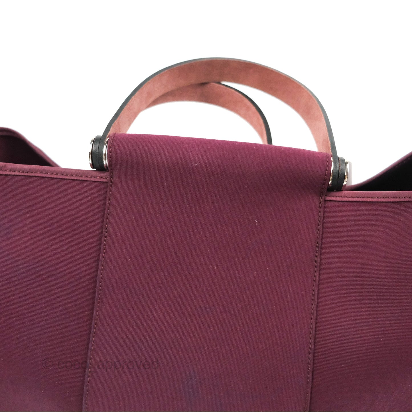 Hermès Cabag Elan Bag Purple Canvas