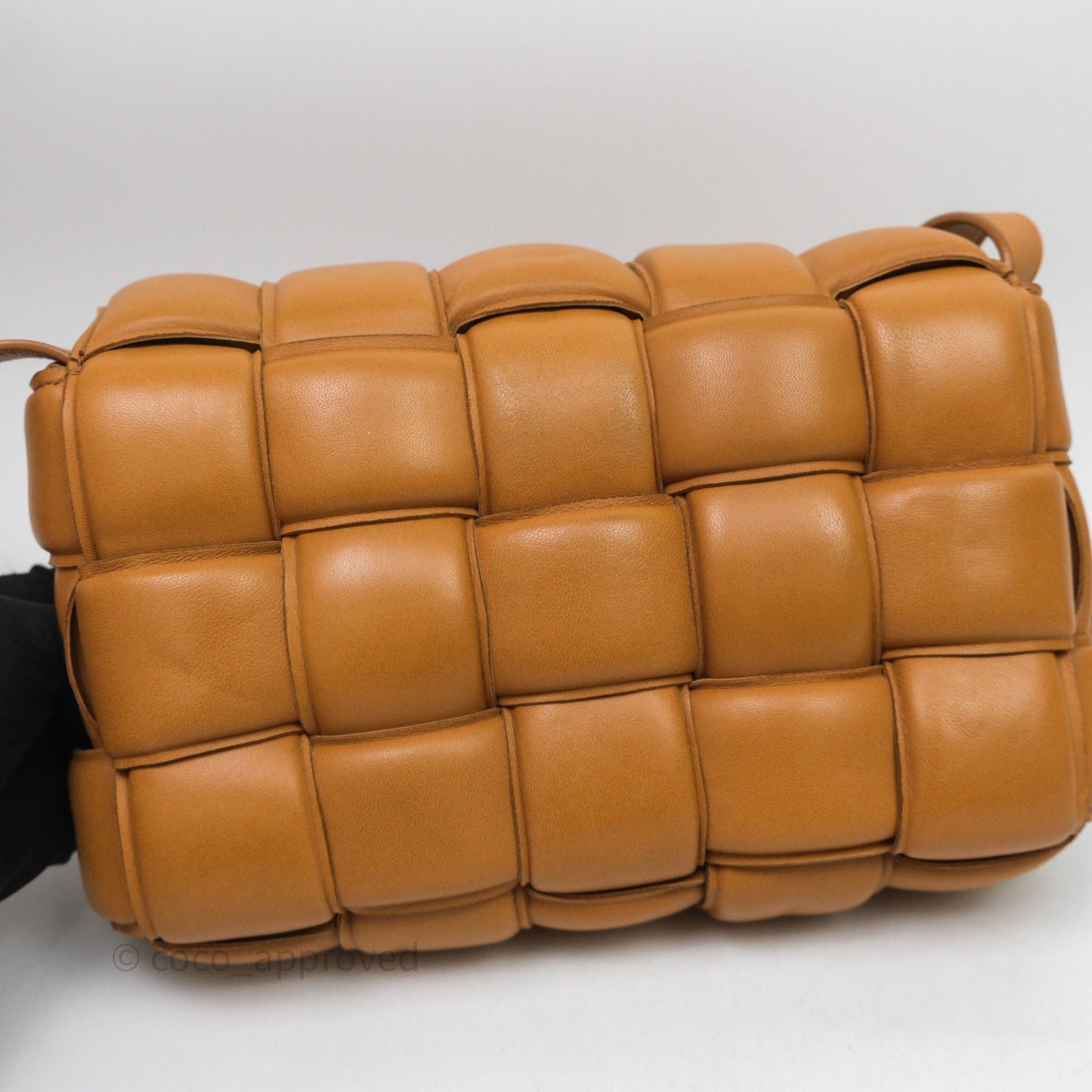 Bottega Veneta Padded Cassette Camel Lambskin