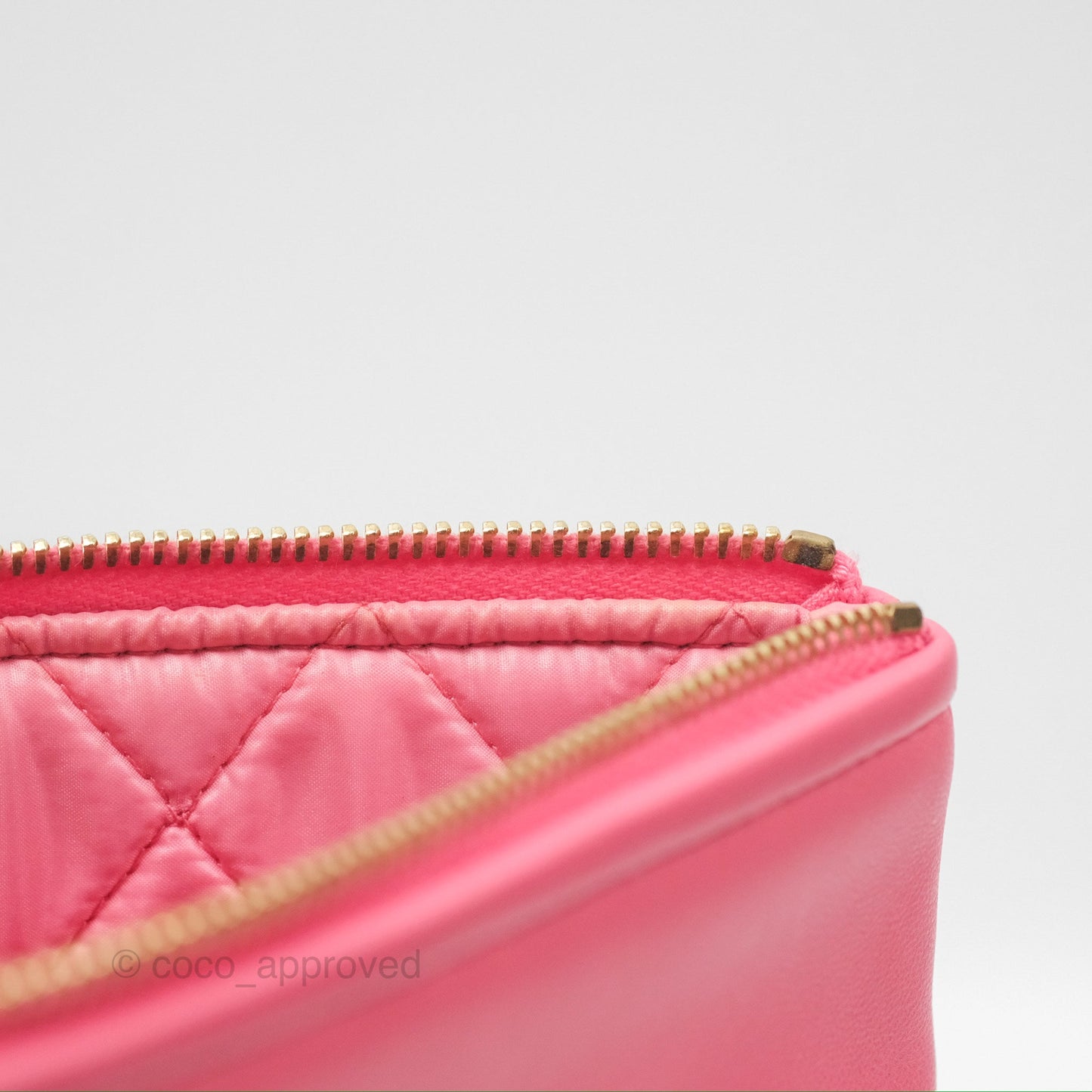 Chanel Cosmetic Case Clutch Patchwork Lambskin Gold Hardware