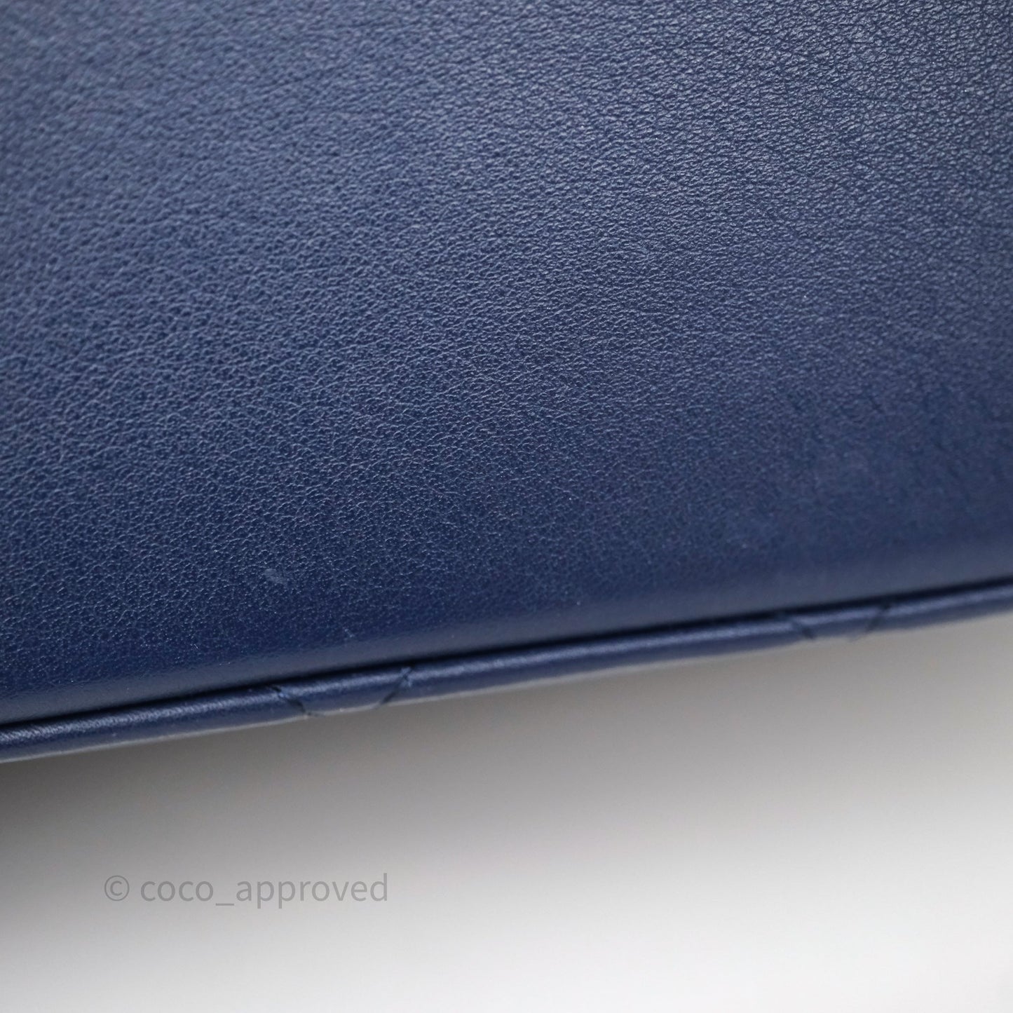 Chanel CC Octagon Camera Case Lambskin Navy Gold Hardware