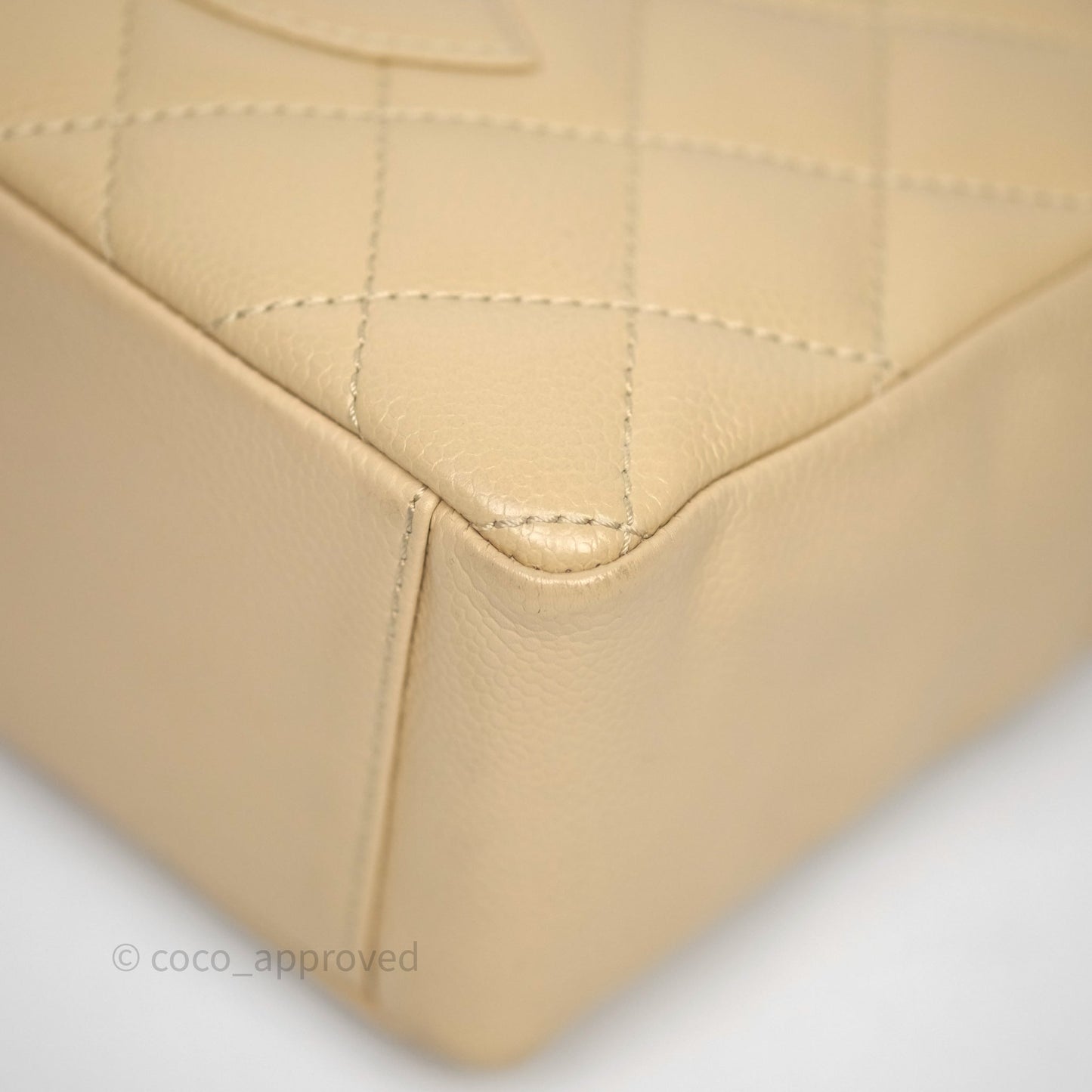 Chanel PST Tote Beige Caviar Gold Hardware