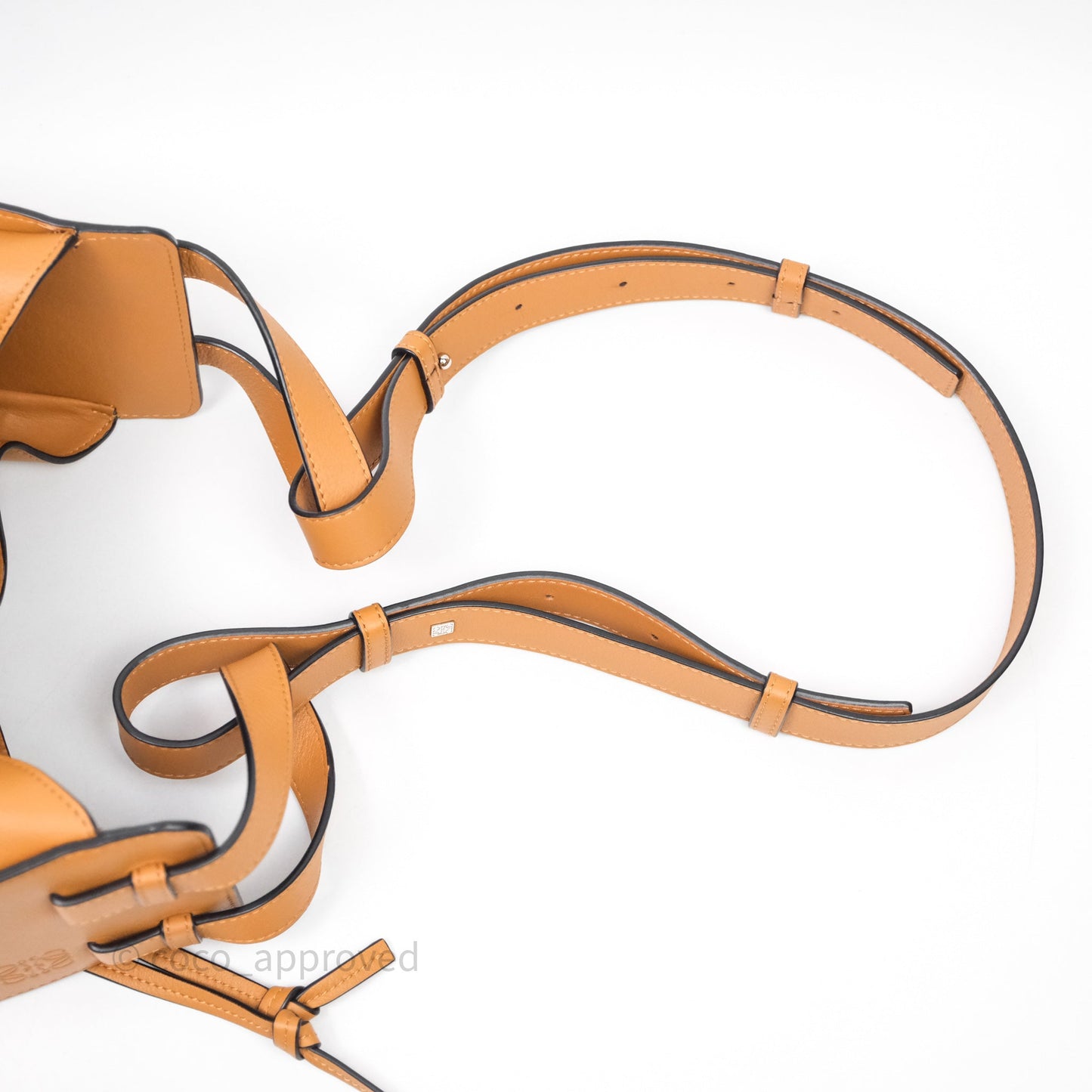 Loewe Small Hammock Drawstring Light Caramel Calfskin