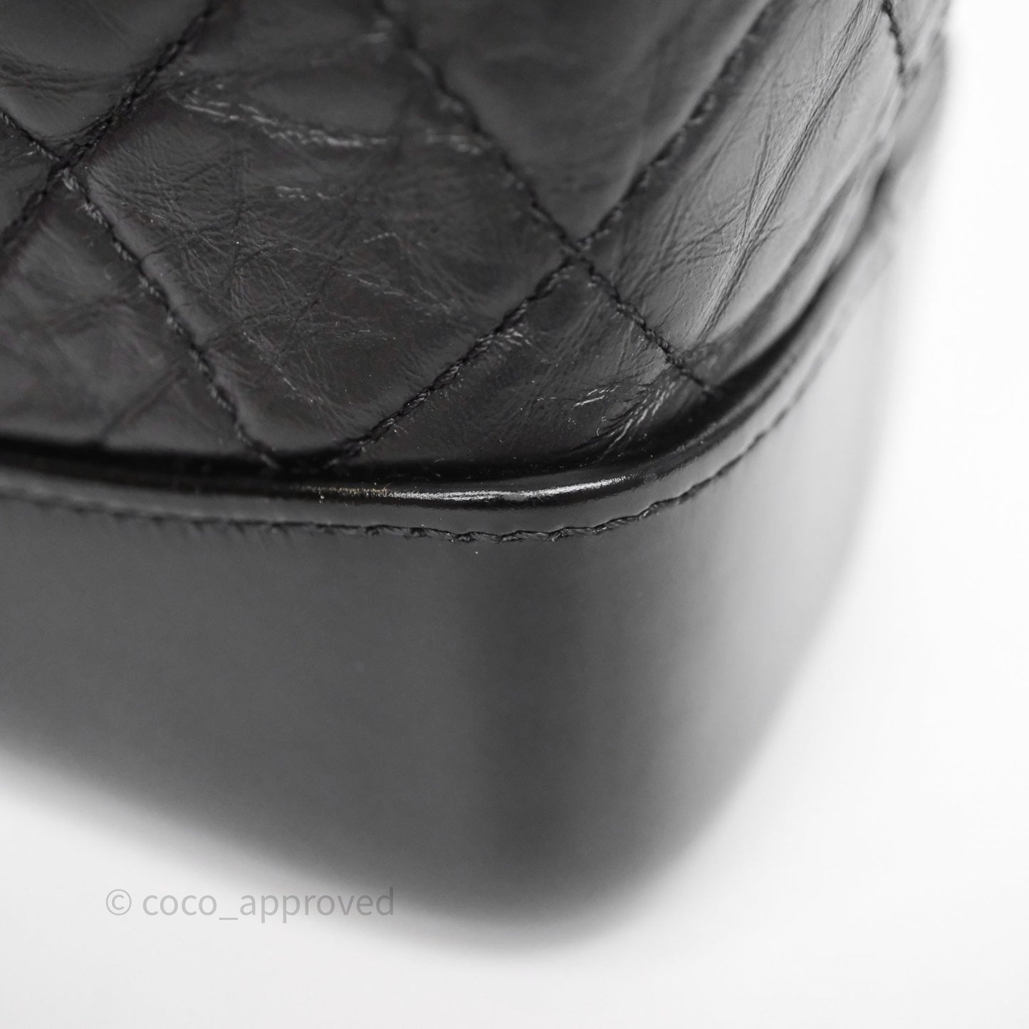 Chanel Small Gabrielle Backpack Quilted Black Aged Calfskin