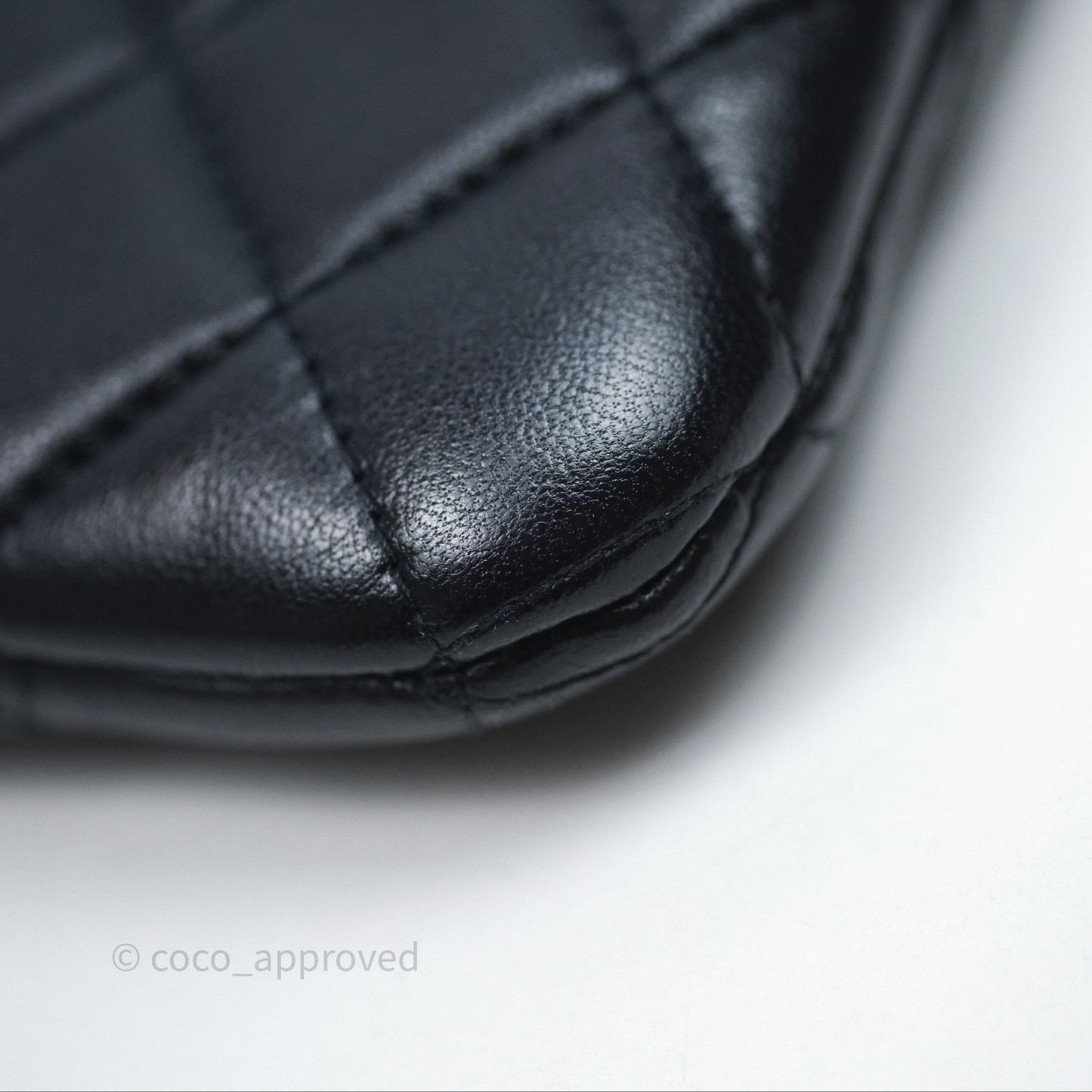Chanel Medium O Case Boy Navy Lambskin Gold Hardware