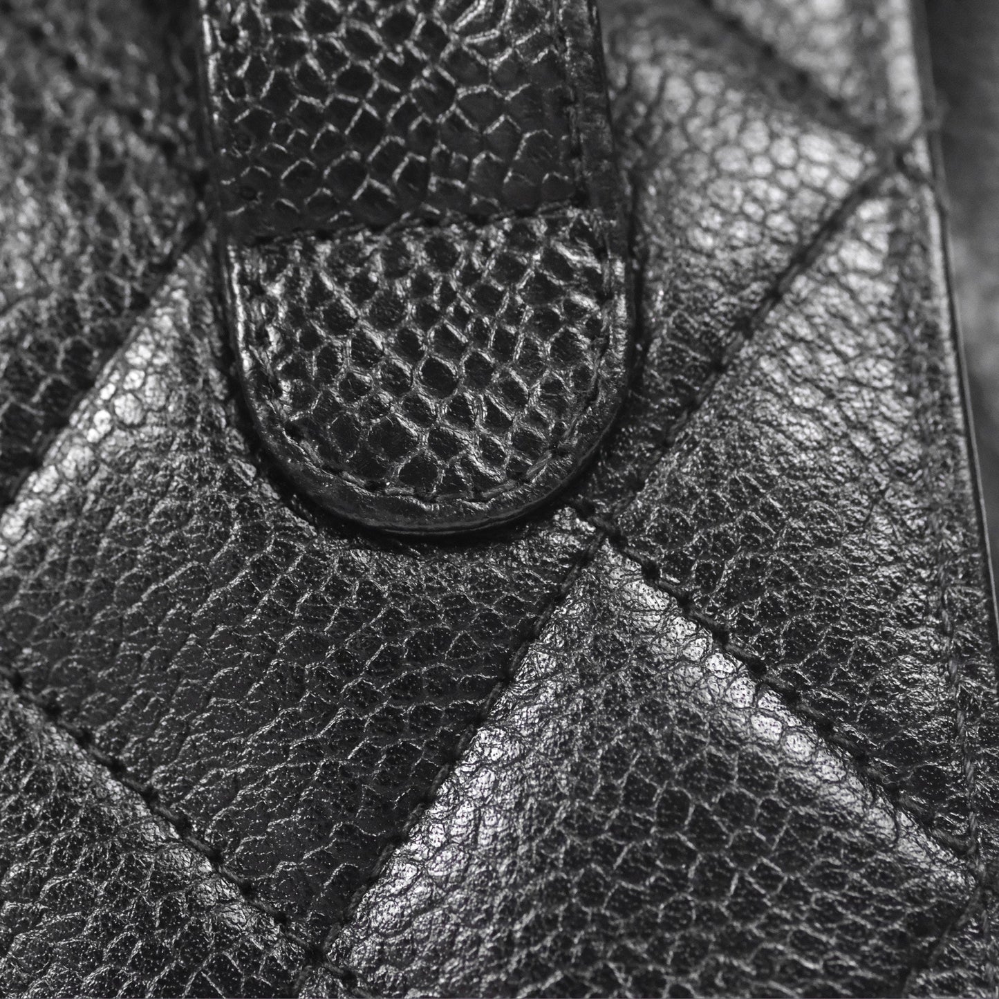 Chanel Vintage Belt Bag Black Caviar 24K Gold Hardware