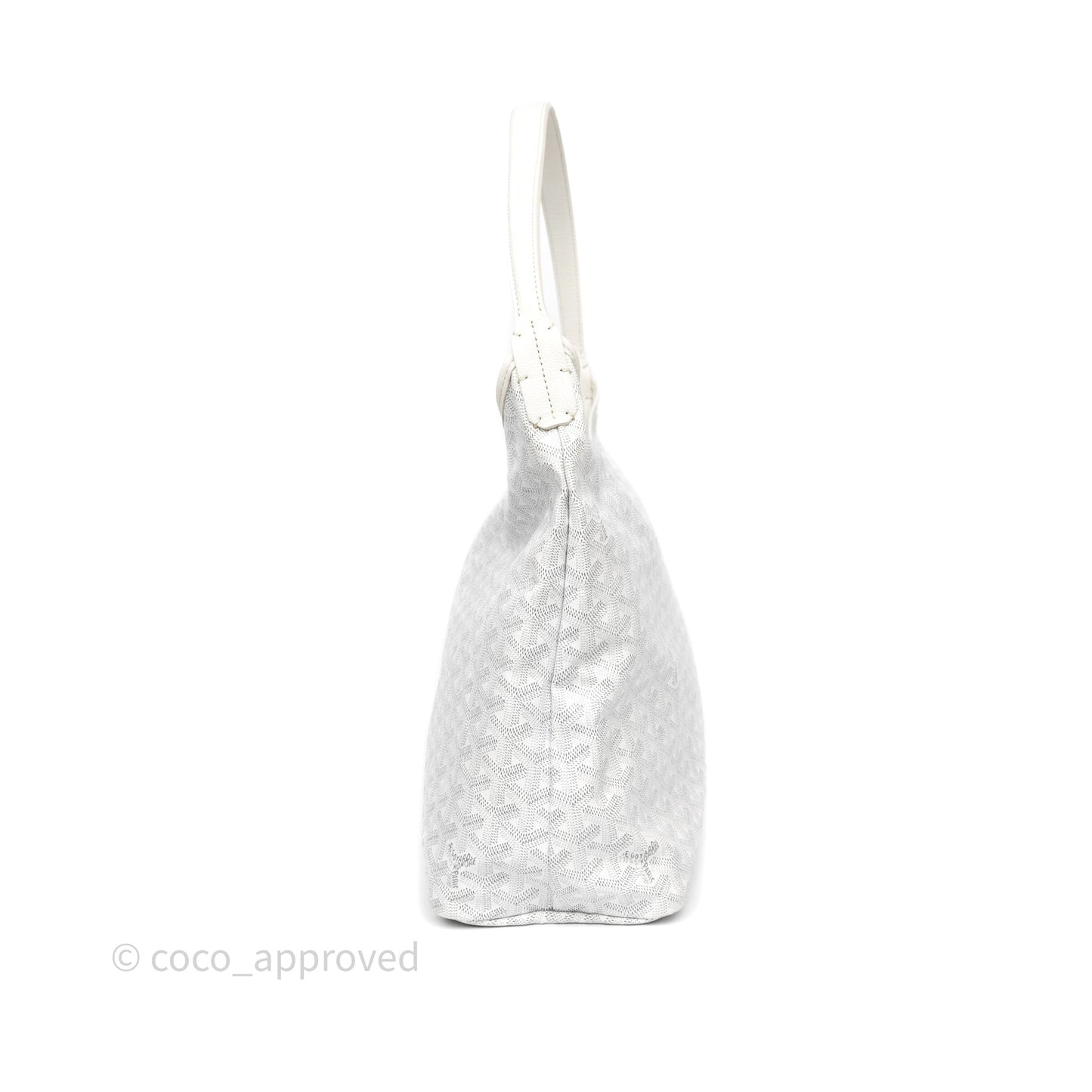 Goyard Bohème Hobo Bag PM White Goyardine Canvas